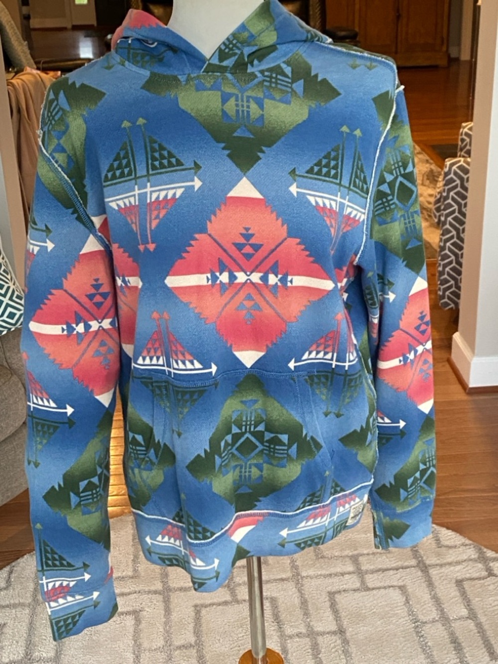 Polo Ralph Lauren boys pullover Southwestern-inspired hoodie Aztec XL(16-18)